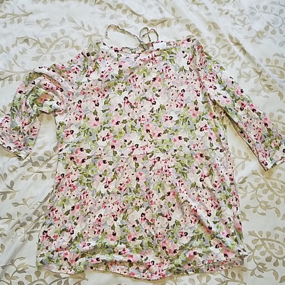 J Jill floral tunic top